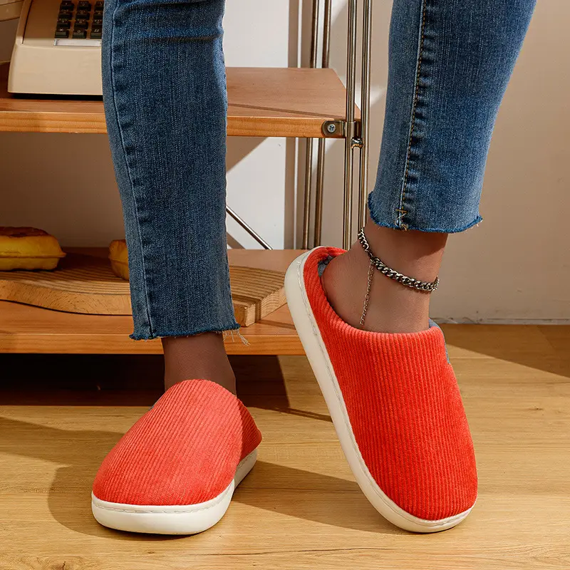 Women Cotton Slippers Warm Anti-Slip Winter Indoor - Image 19