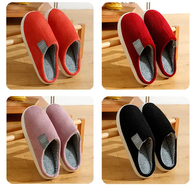Women Cotton Slippers Warm Anti-Slip Winter Indoor — feature 10