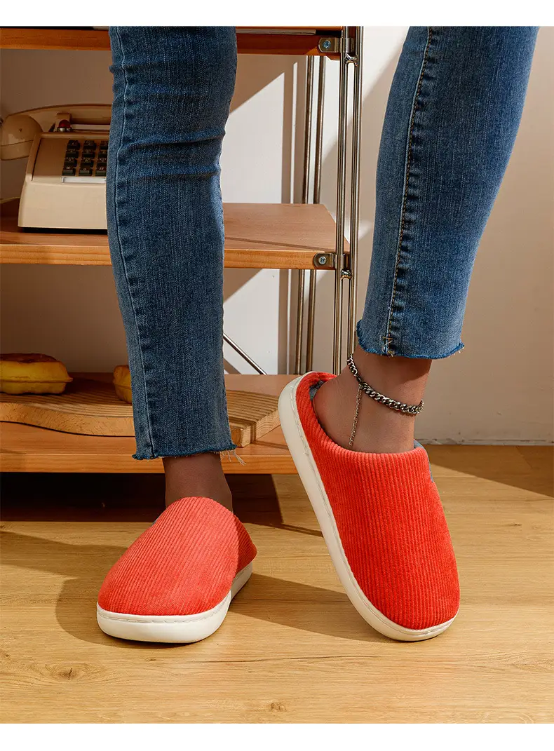 Women Cotton Slippers Warm Anti-Slip Winter Indoor — feature 12