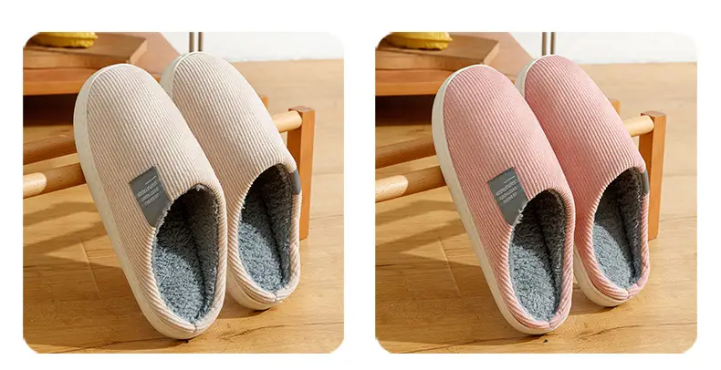 Women Cotton Slippers Warm Anti-Slip Winter Indoor — feature 9