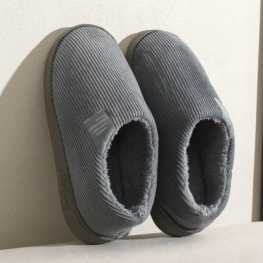 Women Cotton Slippers Warm Anti-Slip Winter Indoor - Image 7