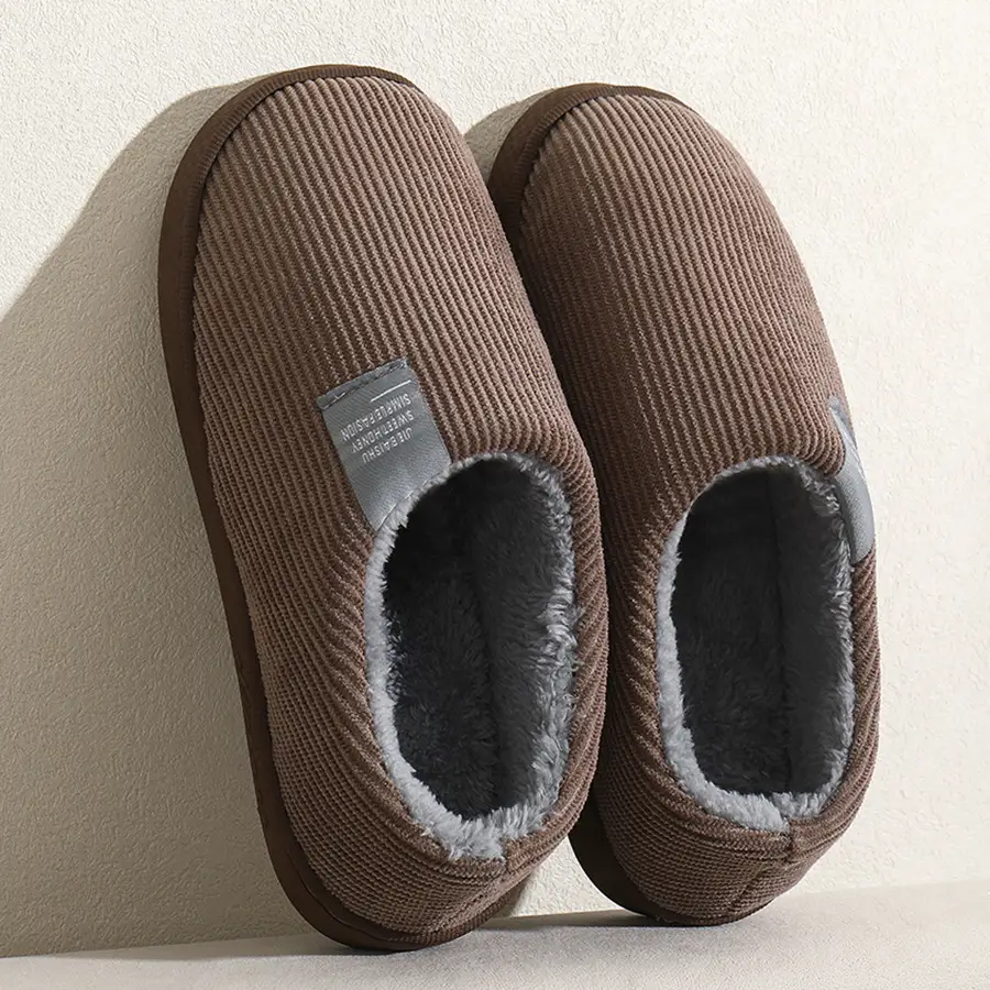 Women Cotton Slippers Warm Anti-Slip Winter Indoor - Image 9