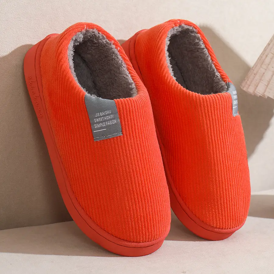 Women Cotton Slippers Warm Anti-Slip Winter Indoor - Image 11