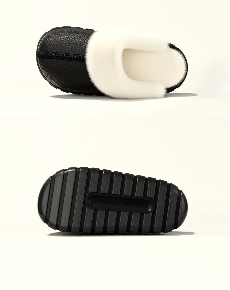 Women's Winter 2025 New Cotton Slippers, Closed-Toe Indoor Home Cute Plush Non-Slip Warm Maternity Cotton Shoes — feature 11