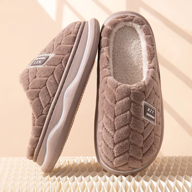 2025 Cotton Warm Slippers for Women Pink - Image 20