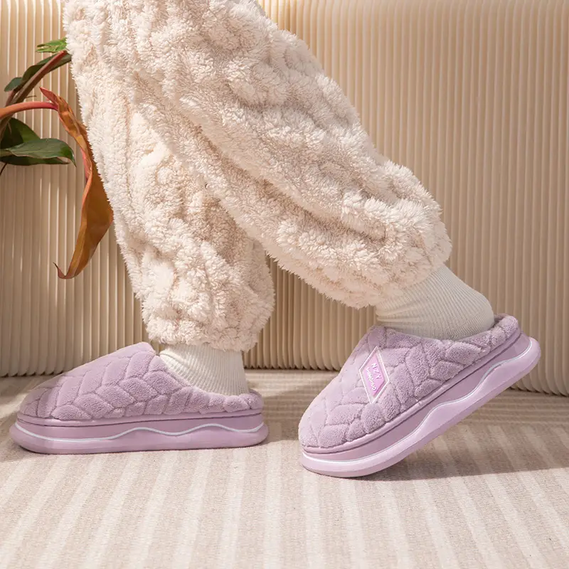 2025 Cotton Warm Slippers for Women Pink - Image 21