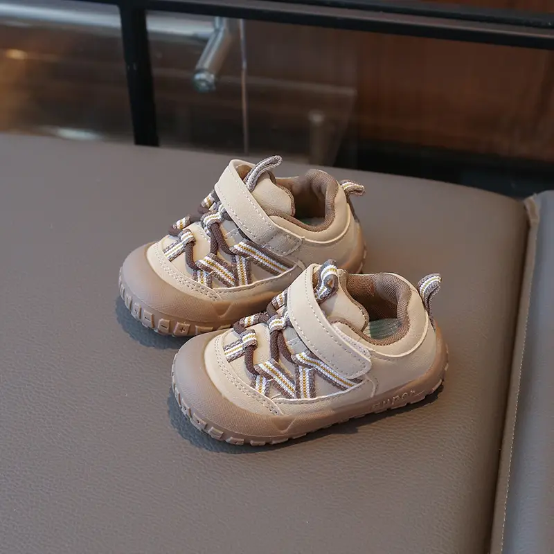 Children's Toddler Shoes Spring & Fall New Beginner Baby Shoes 1-2-3 Years Old Soft Sole Non-Slip Breathable Baby Shoes - Image 4