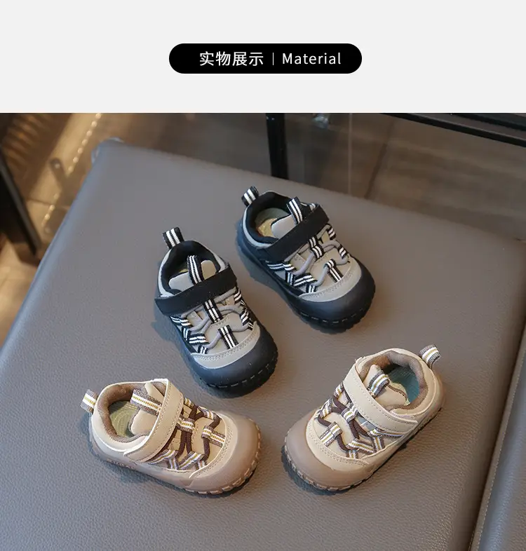 Children's Toddler Shoes Spring & Fall New Beginner Baby Shoes 1-2-3 Years Old Soft Sole Non-Slip Breathable Baby Shoes — feature 6