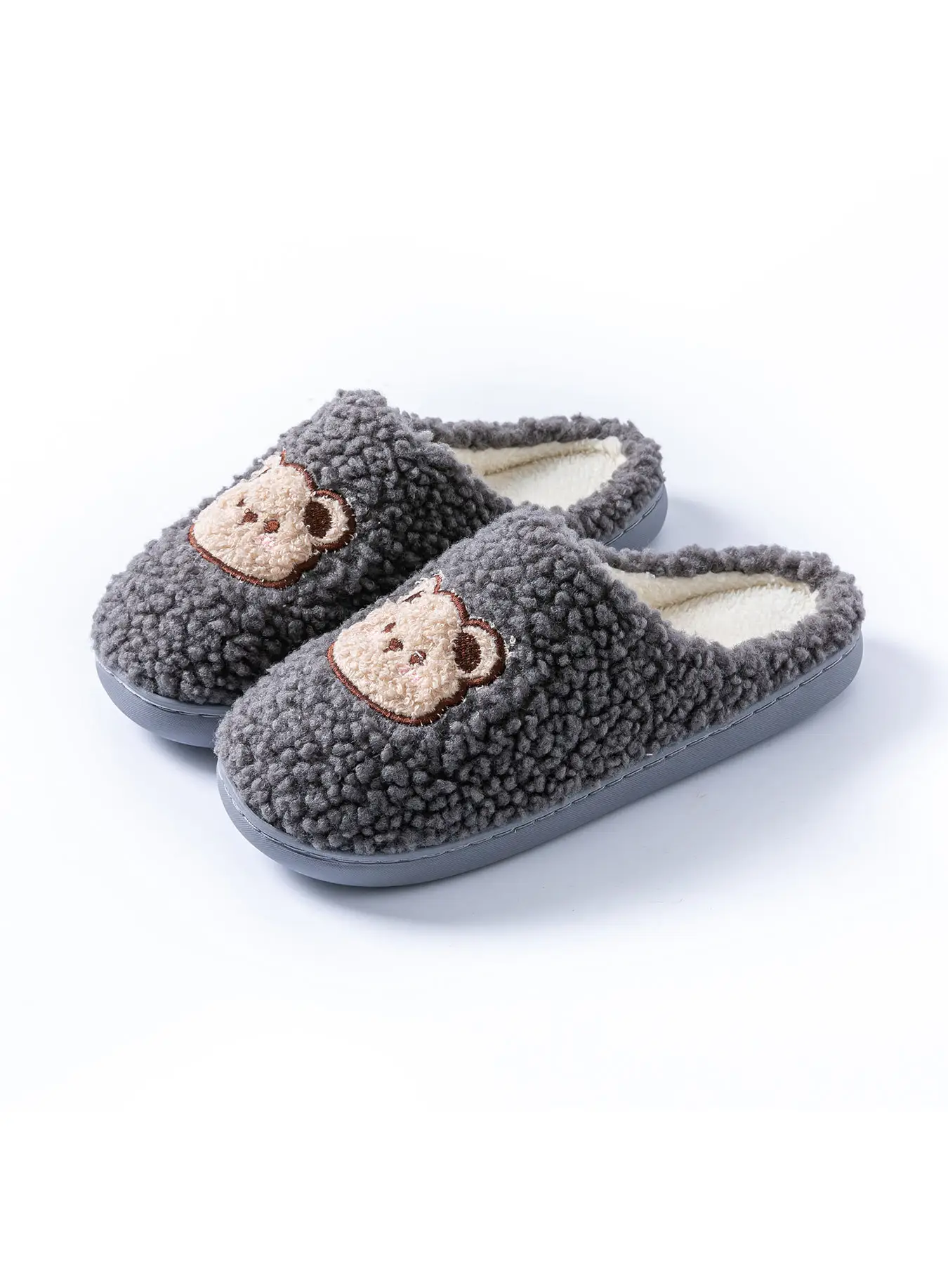 2025 Winter Cotton Slippers for Women Pink Bear Design — feature 15