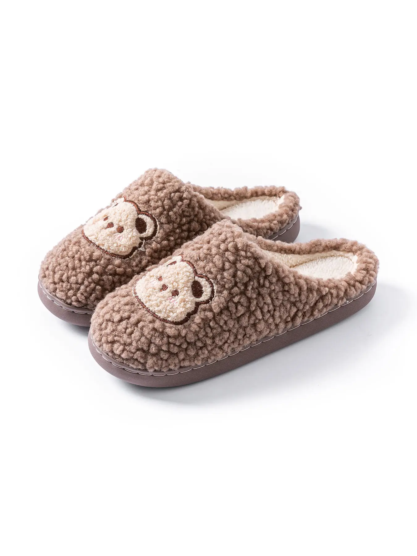 2025 Winter Cotton Slippers for Women Pink Bear Design — feature 16
