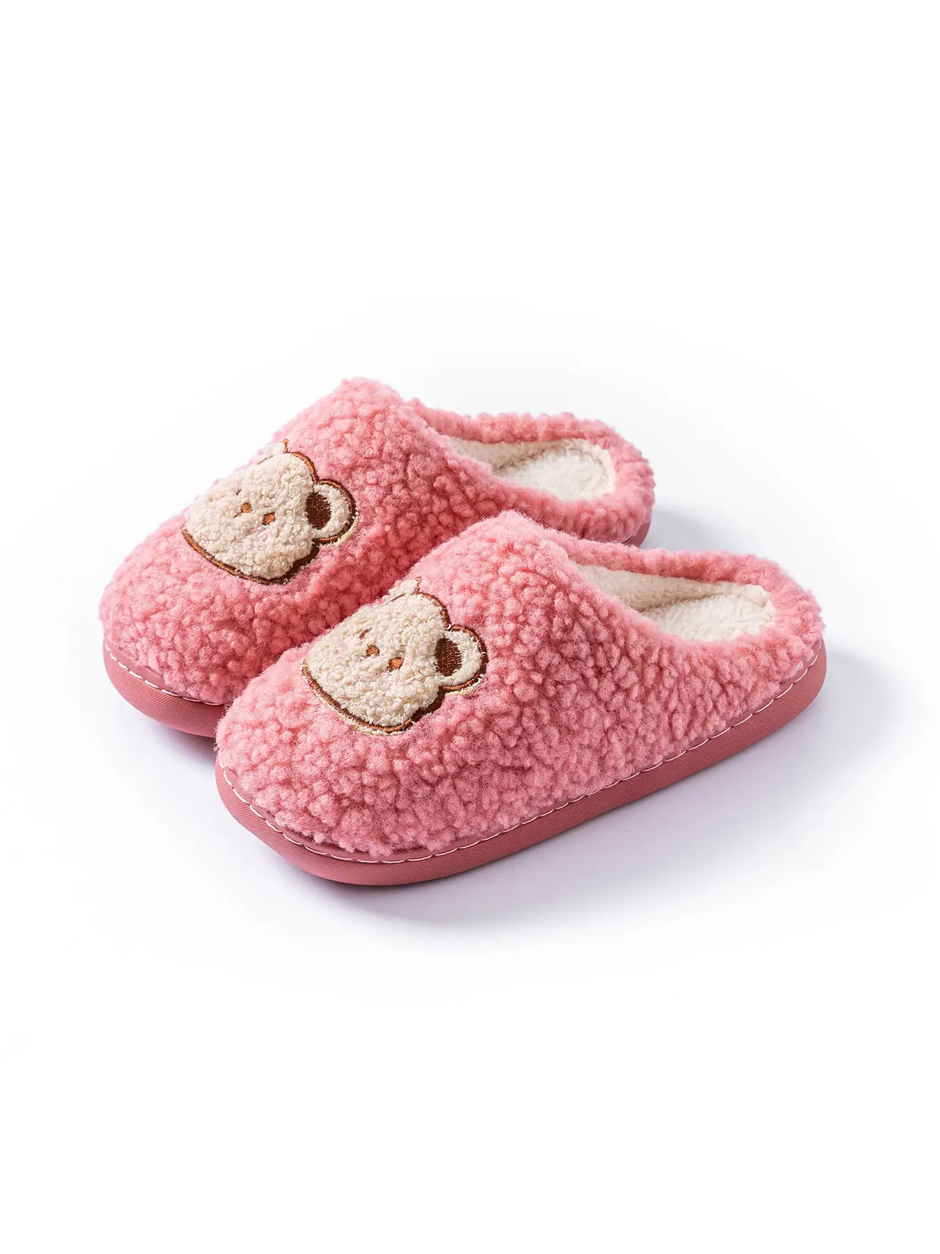 2025 Winter Cotton Slippers for Women Pink Bear Design — feature 17