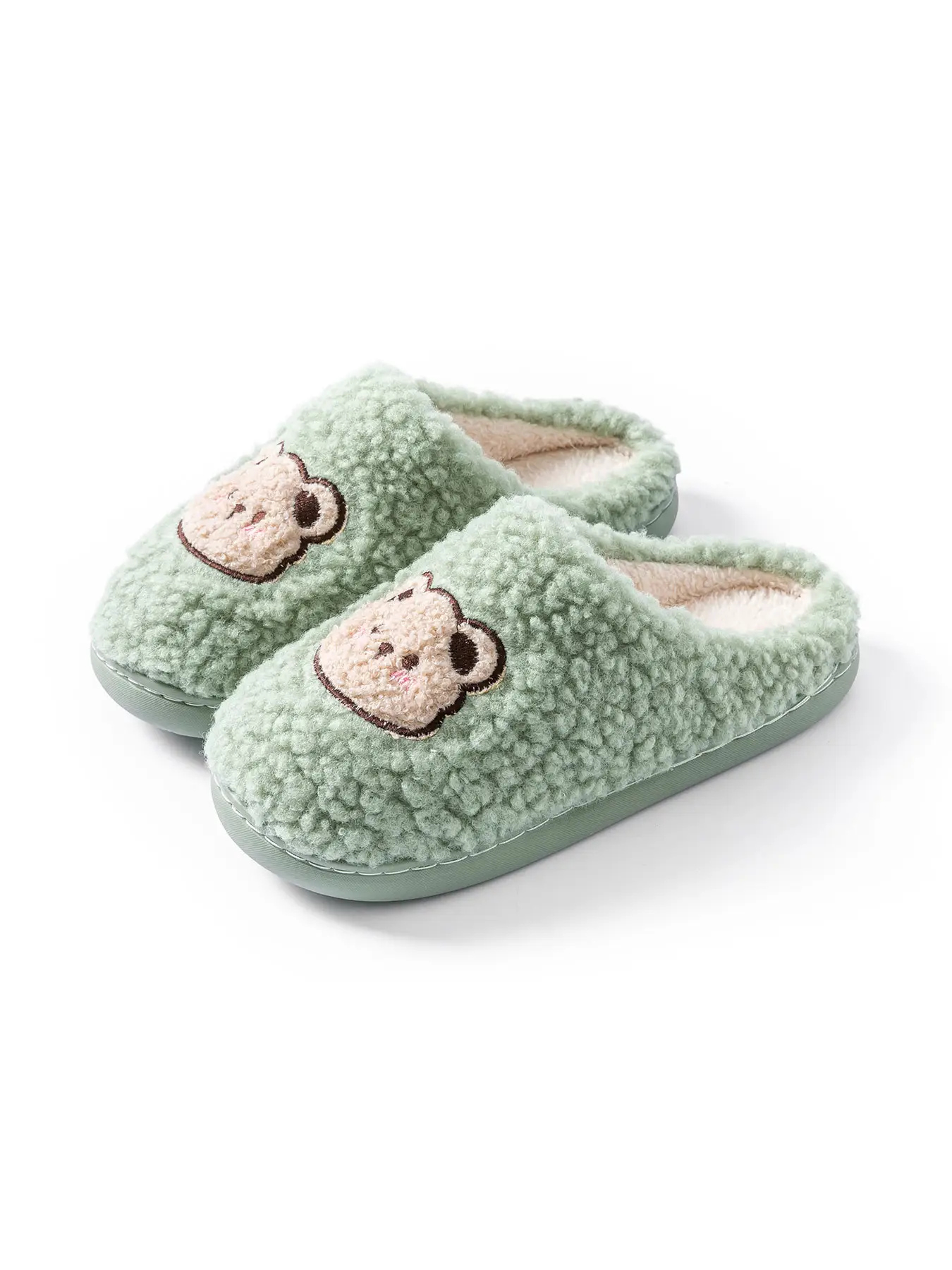 2025 Winter Cotton Slippers for Women Pink Bear Design — feature 19
