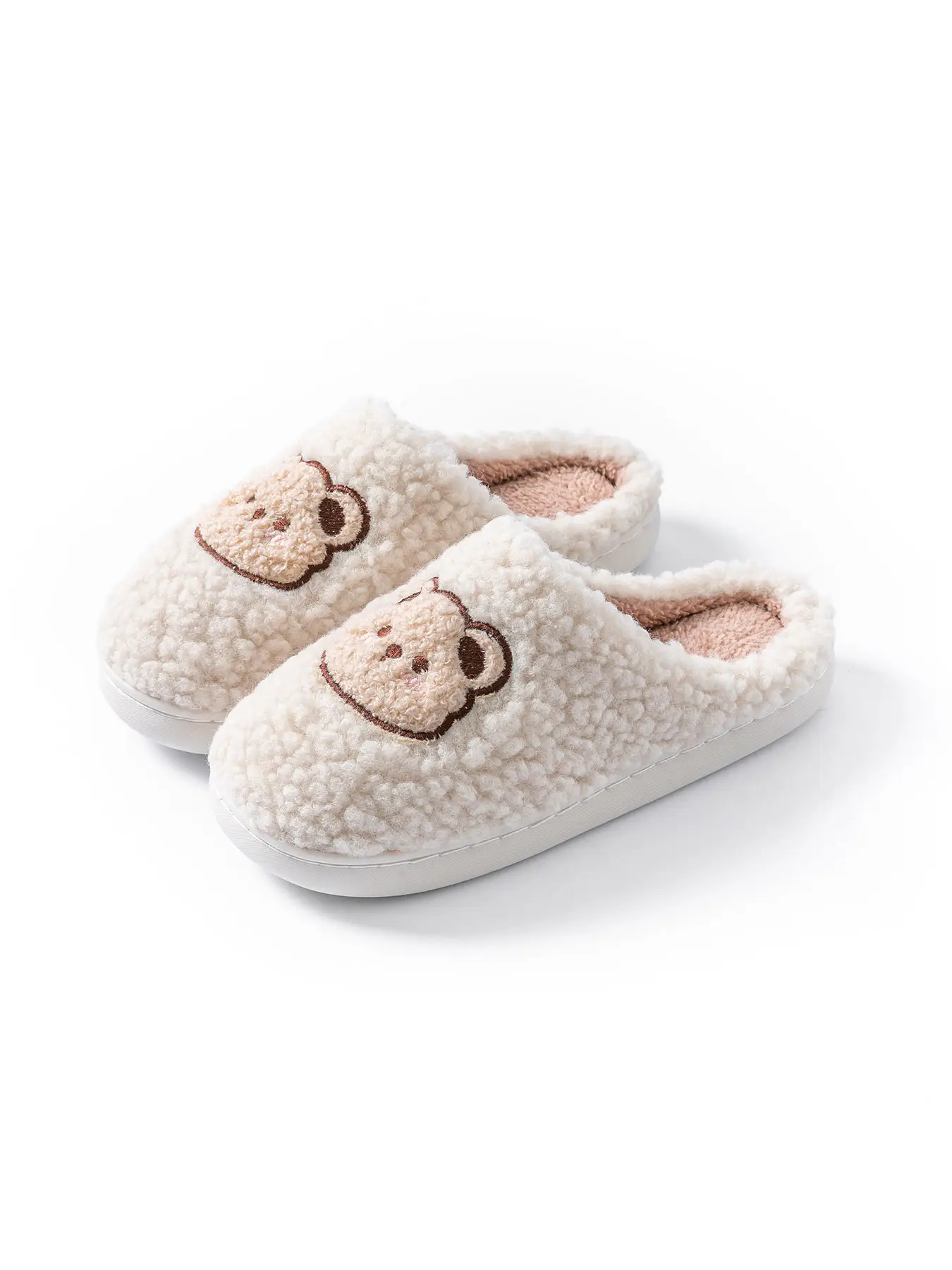 2025 Winter Cotton Slippers for Women Pink Bear Design — feature 21