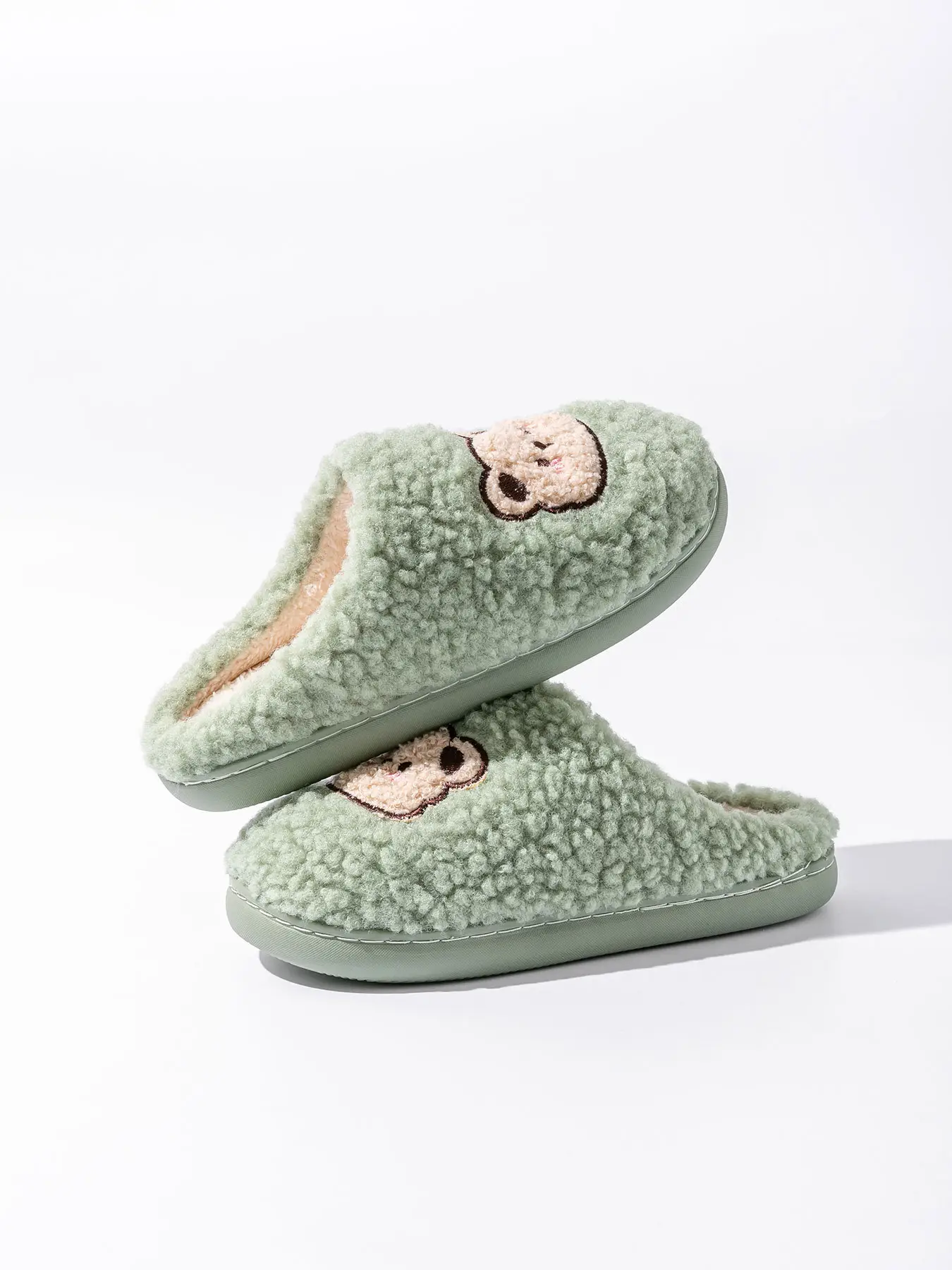 2025 Winter Cotton Slippers for Women Pink Bear Design — feature 23