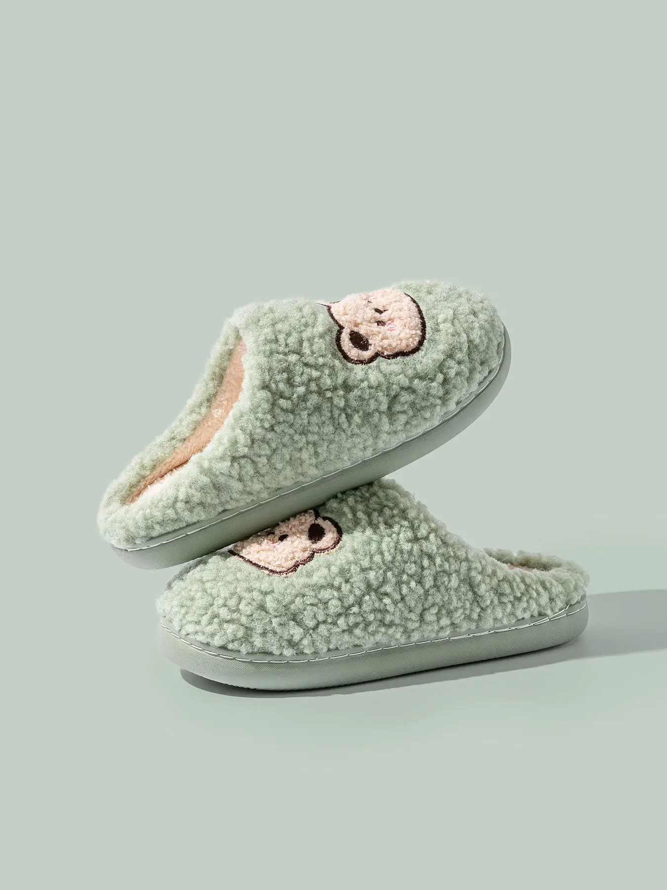 2025 Winter Cotton Slippers for Women Pink Bear Design — feature 24