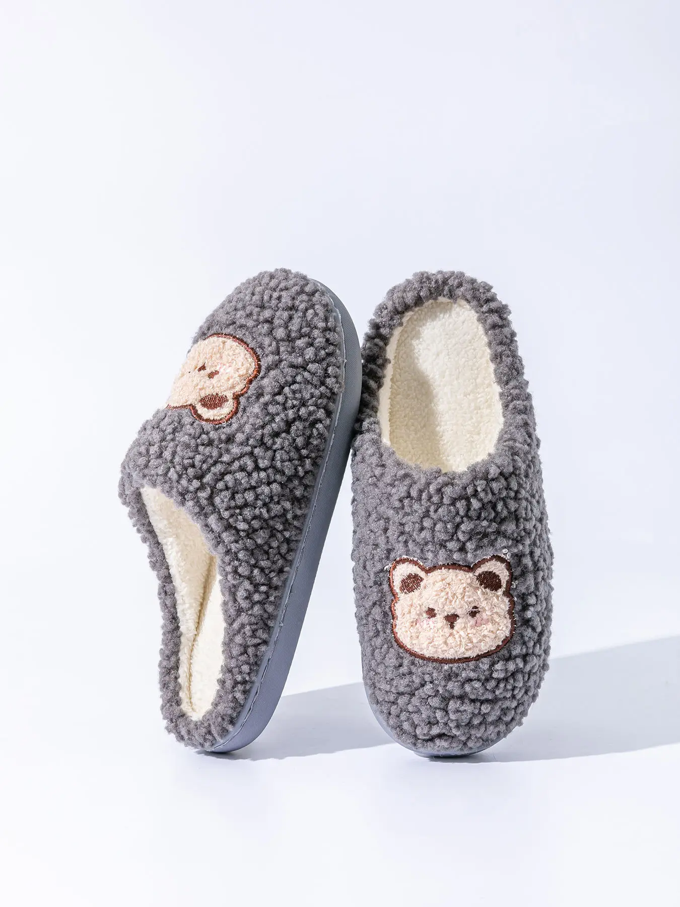 2025 Winter Cotton Slippers for Women Pink Bear Design — feature 5