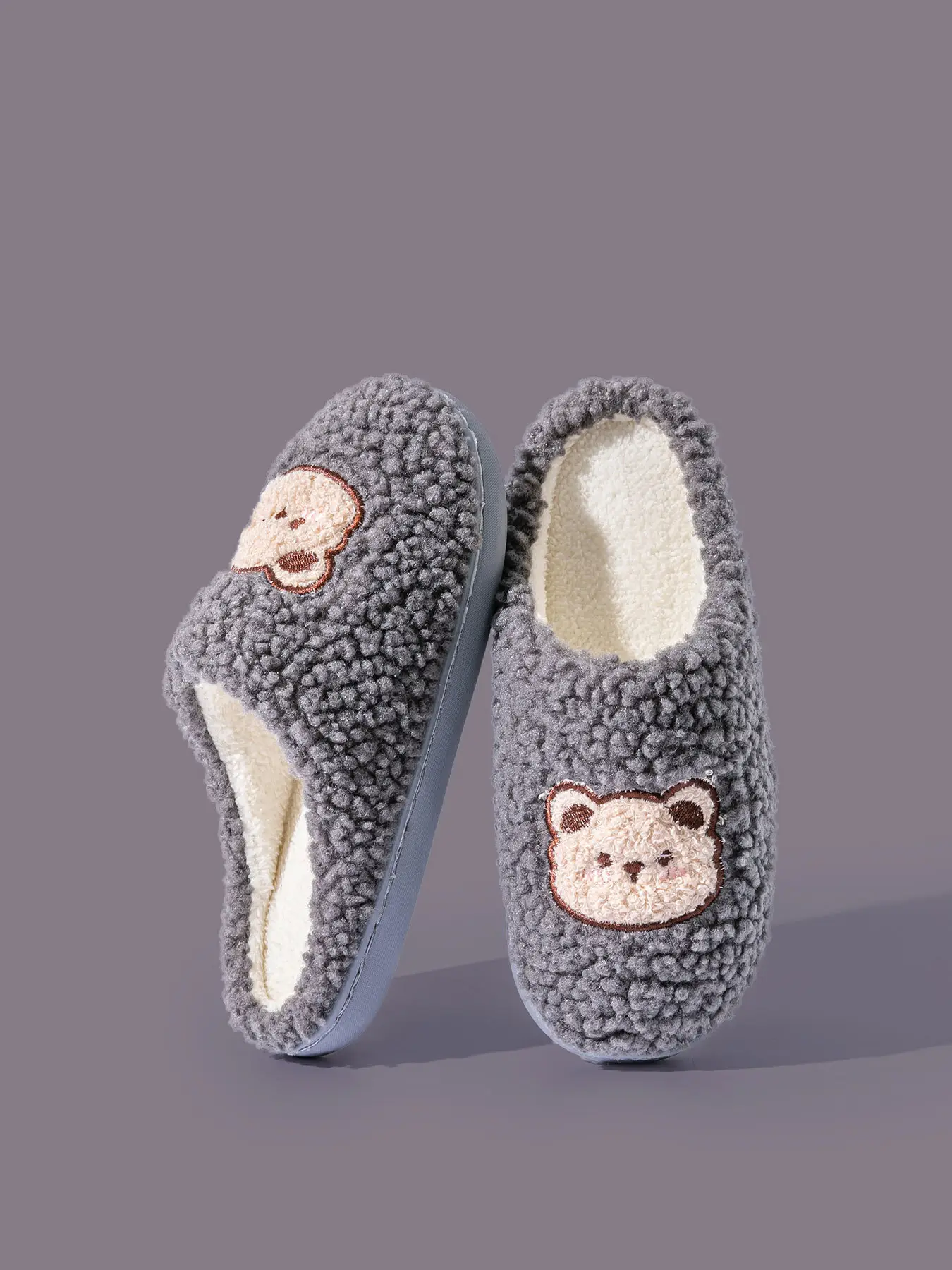 2025 Winter Cotton Slippers for Women Pink Bear Design — feature 6