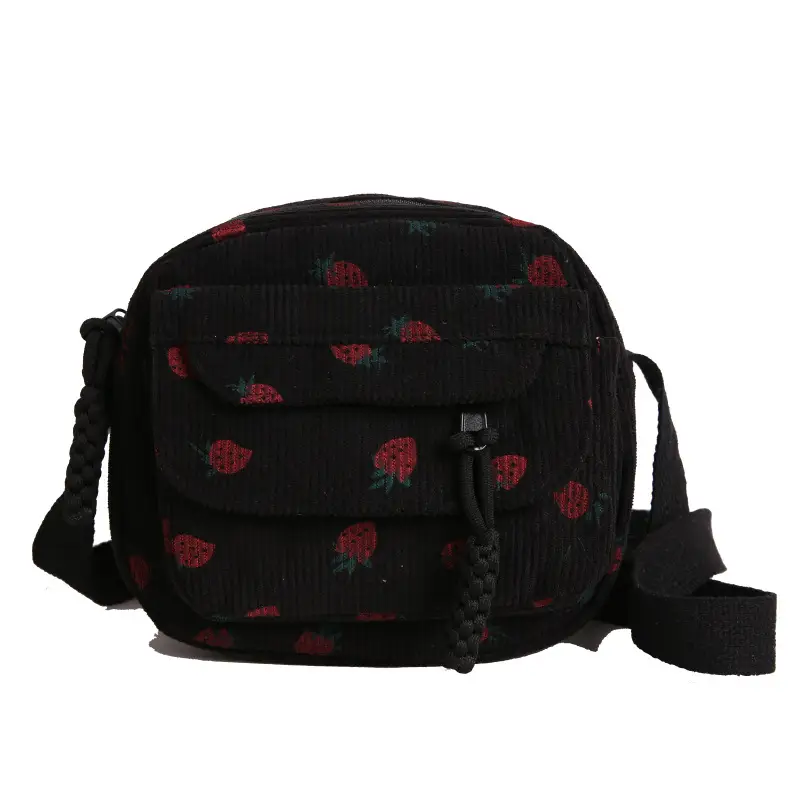 Vintage Harajuku Corduroy Phone Bag for Girls - Image 9