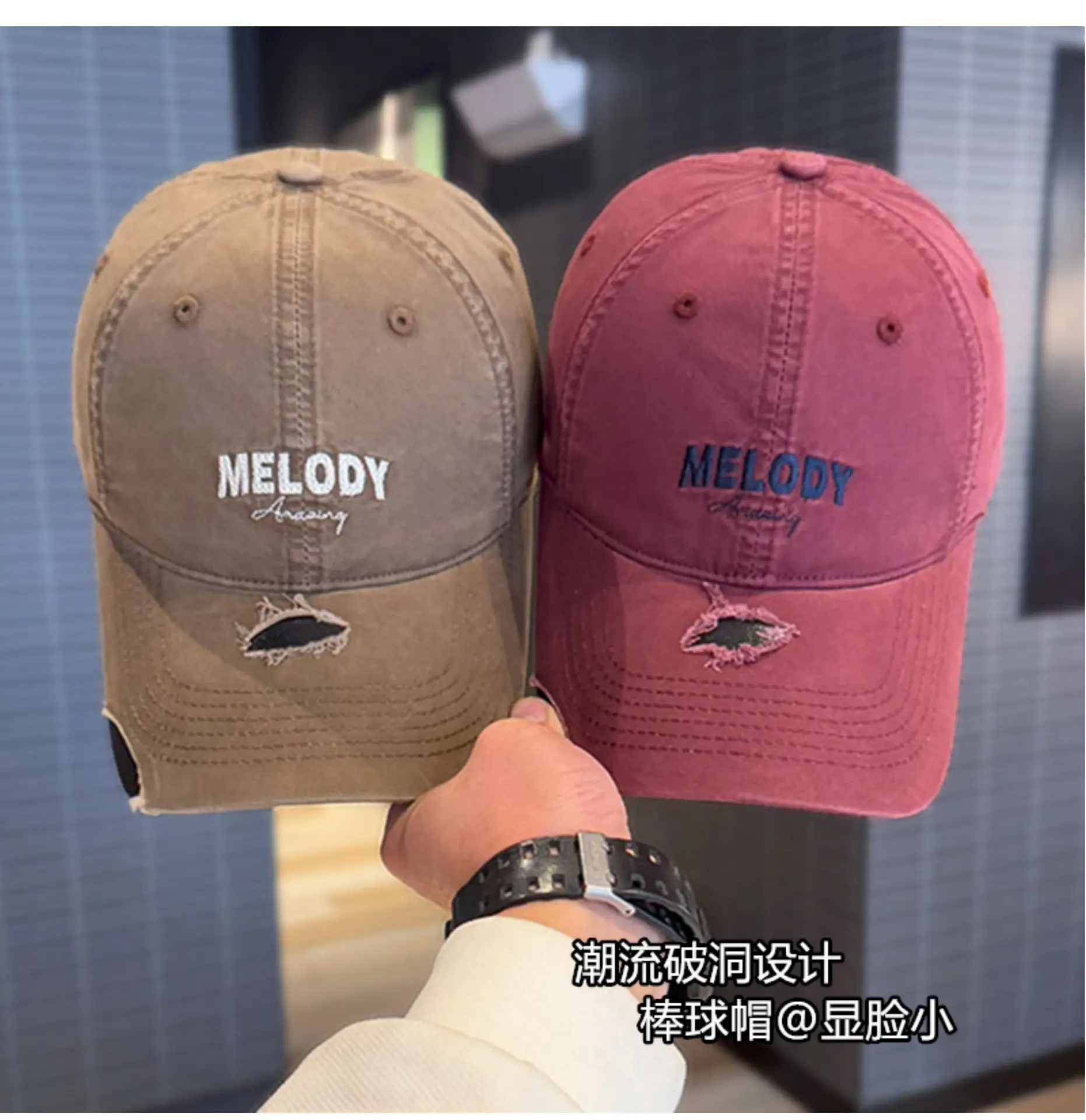Korean Style Embroidered Baseball Cap for Women Men — feature 3