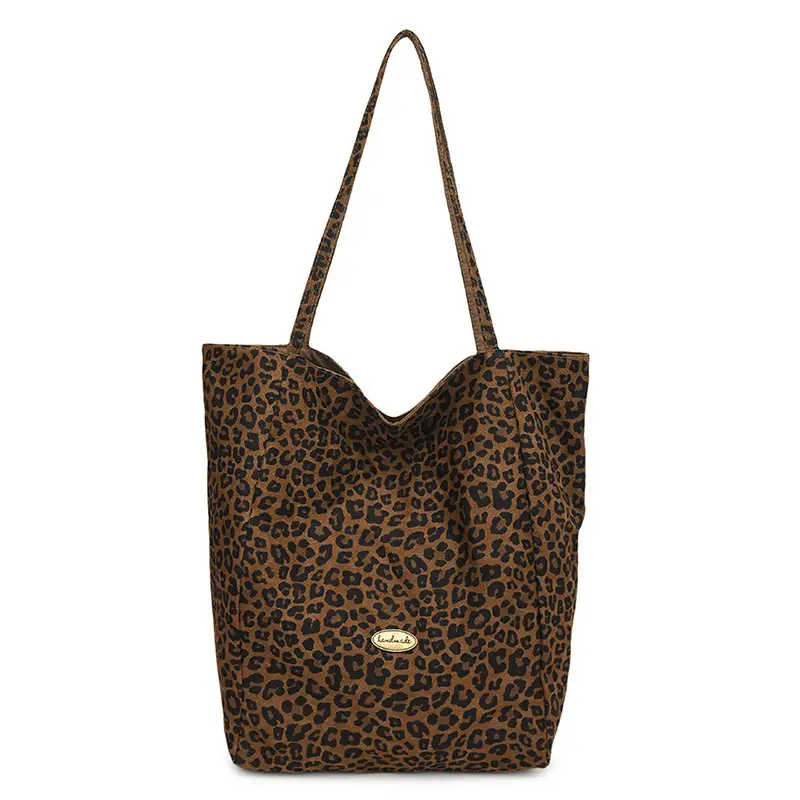 Leopard Print Reversible Shoulder Bag for Women - Image 2