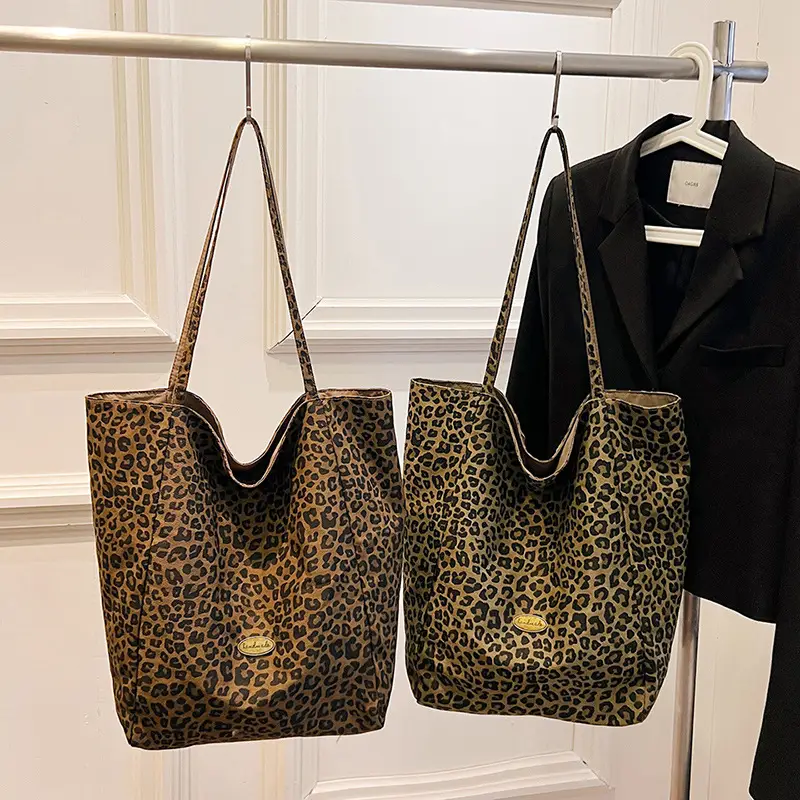 Leopard Print Reversible Shoulder Bag for Women — feature 22