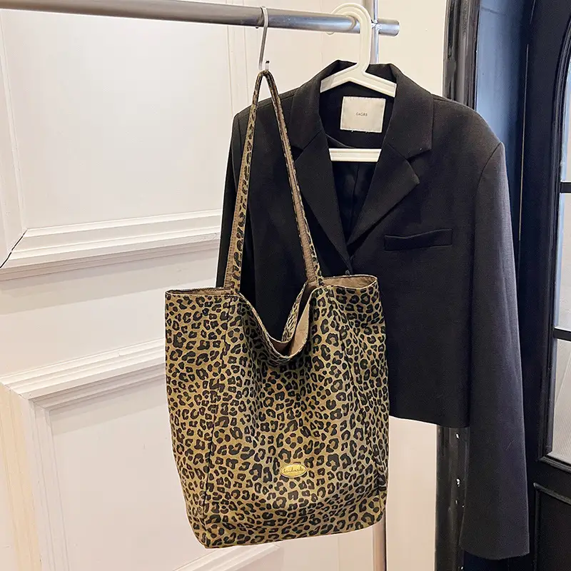 Leopard Print Reversible Shoulder Bag for Women — feature 24