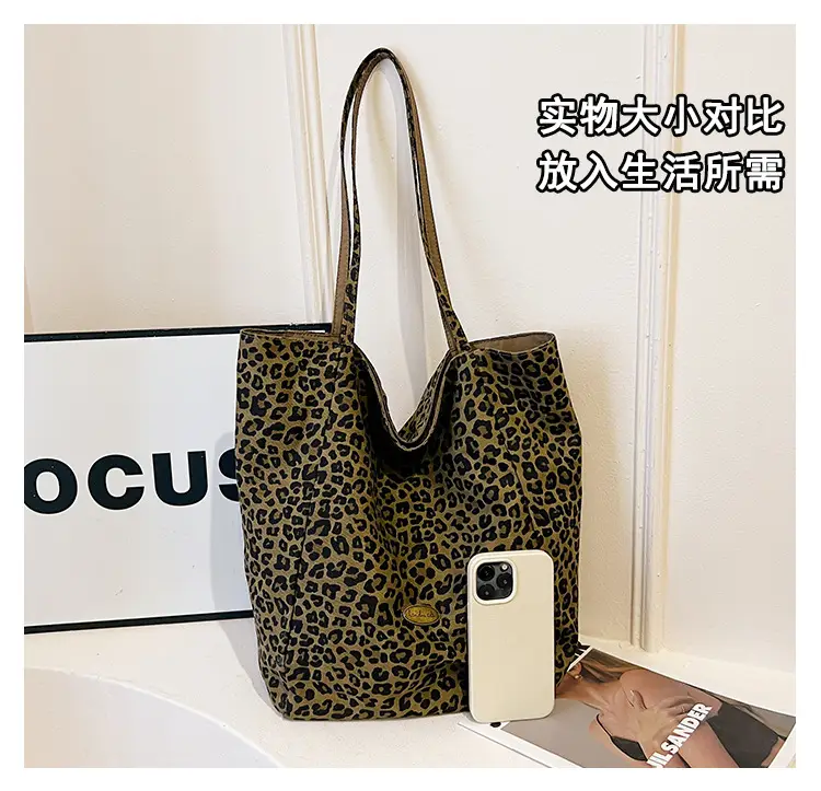 Leopard Print Reversible Shoulder Bag for Women — feature 6