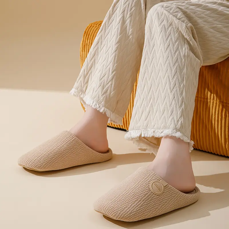Japanese Cotton Slippers Women Warm Non-Slip Anti-Odor - Image 7