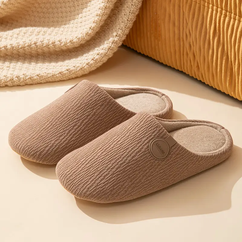 Japanese Cotton Slippers Women Warm Non-Slip Anti-Odor - Image 3