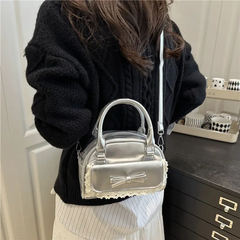 Women's Creamy Bow Crossbody Bag 2025 New Style - Image 6