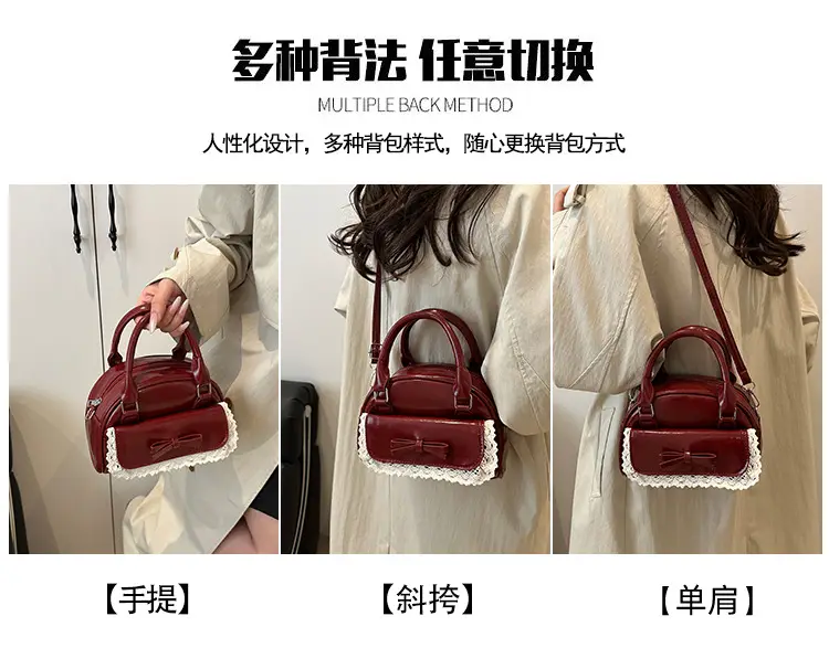 Women's Creamy Bow Crossbody Bag 2025 New Style — feature 12