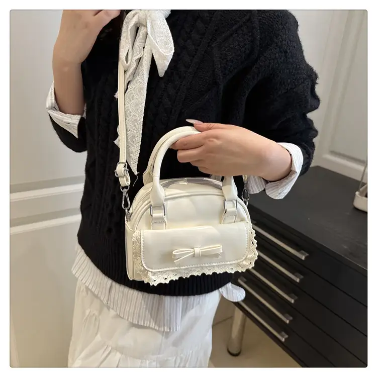 Women's Creamy Bow Crossbody Bag 2025 New Style — feature 16