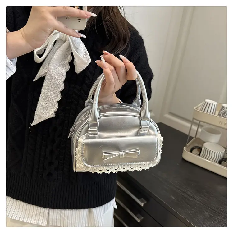 Women's Creamy Bow Crossbody Bag 2025 New Style — feature 21