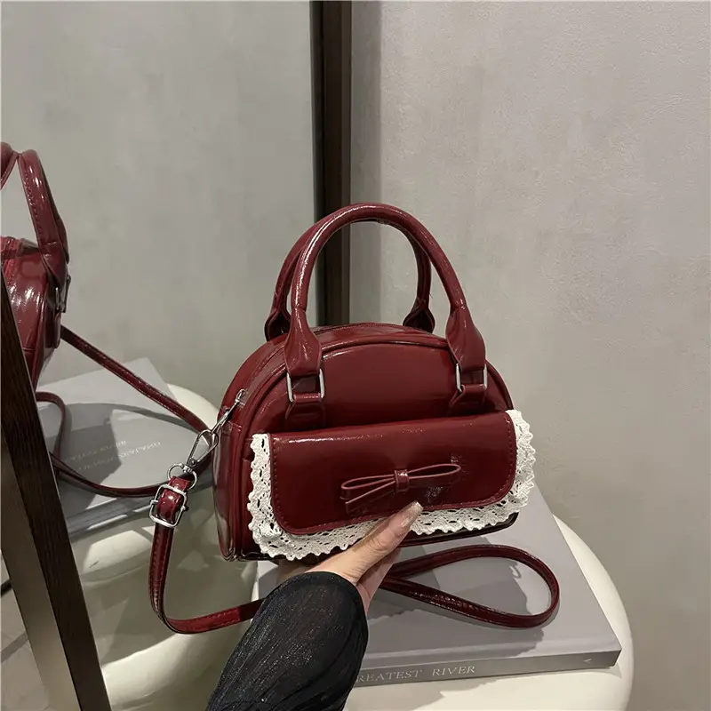 Women's Creamy Bow Crossbody Bag 2025 New Style - Image 2