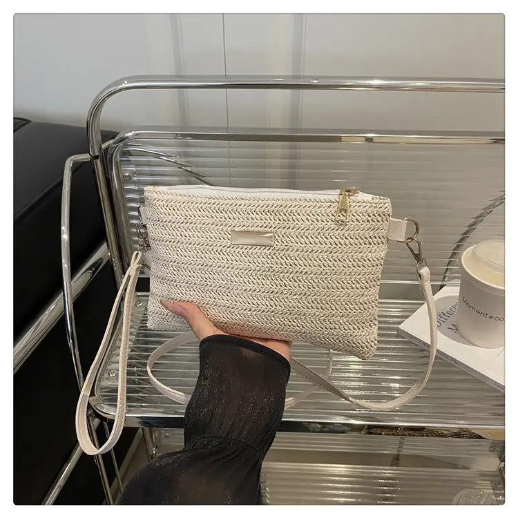 Women's Woven Crossbody Bag Small Square Handheld Mobile Bag — feature 22
