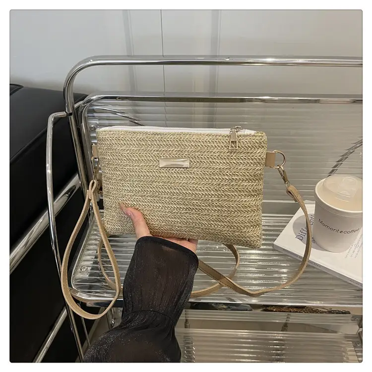 Women's Woven Crossbody Bag Small Square Handheld Mobile Bag — feature 24