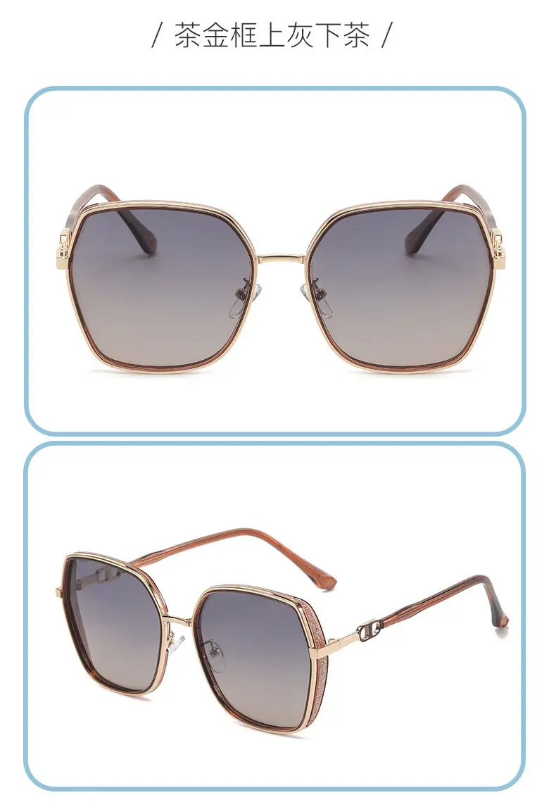 Women UV Protection Sunglasses Polarized Black - Image 8