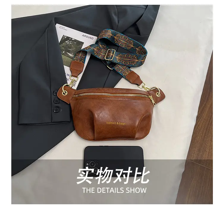 Retro Blue Embroidered Shoulder Bag for Women — feature 10