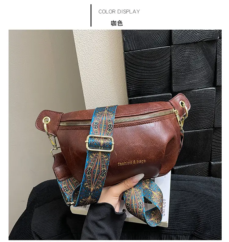 Retro Blue Embroidered Shoulder Bag for Women — feature 14
