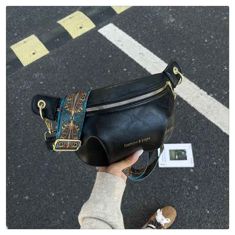 Retro Blue Embroidered Shoulder Bag for Women — feature 25