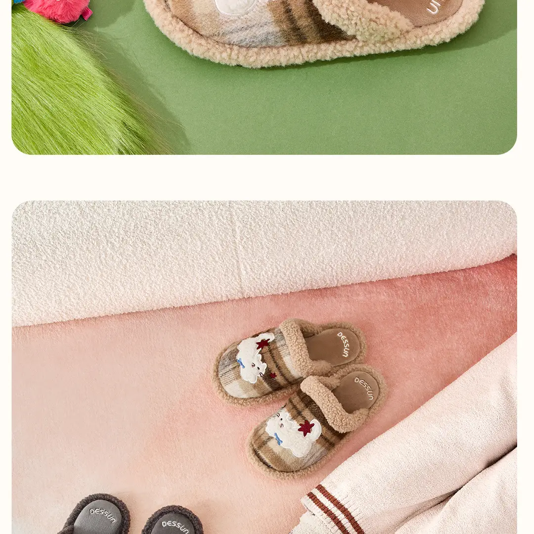 Cotton Slippers for Women Winter 2025 New Indoor Home Warm Wool Slippers for Men Home Men Autumn and Winter — feature 25