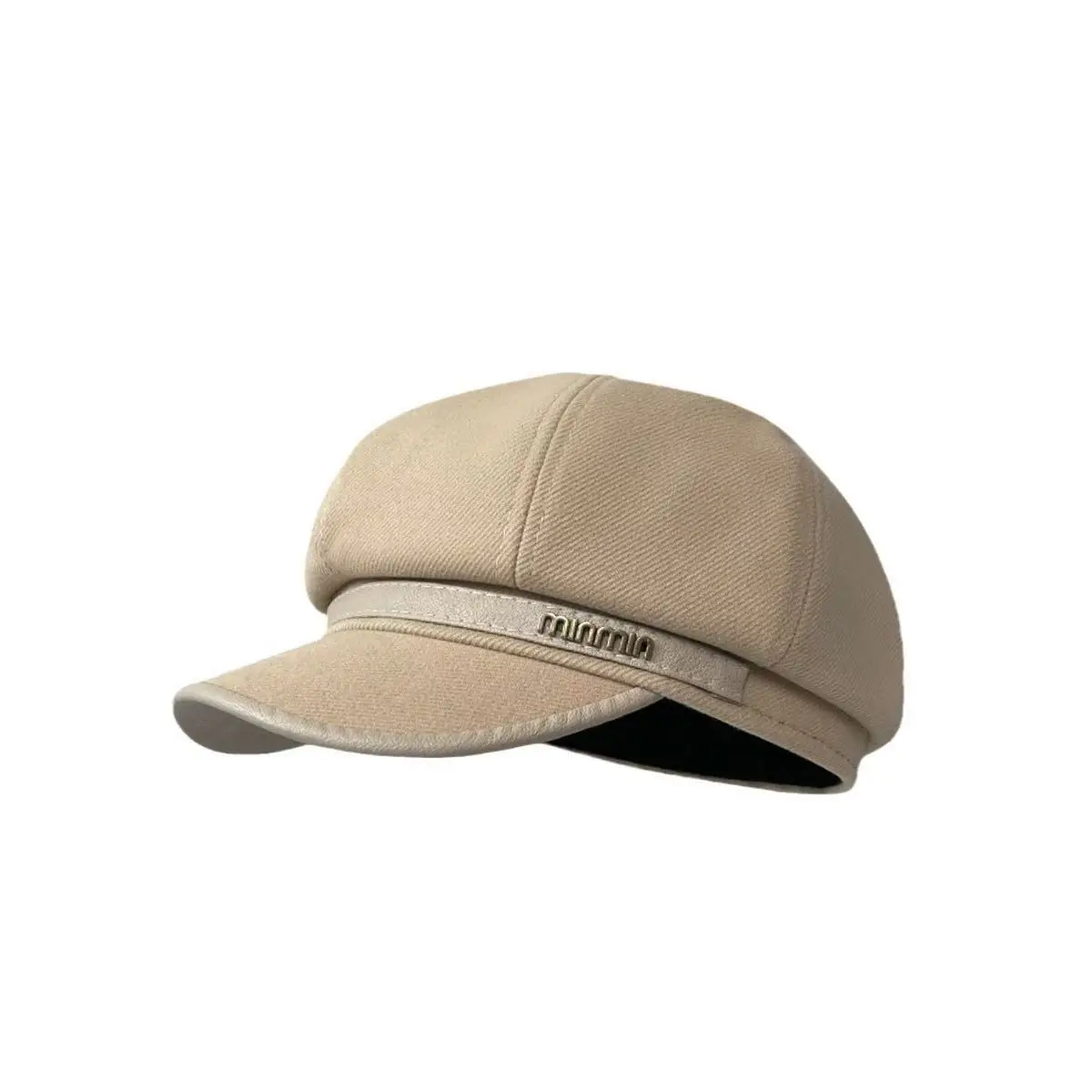 Vintage British Artist Beret for Women Pu Leather Bristle — feature 9