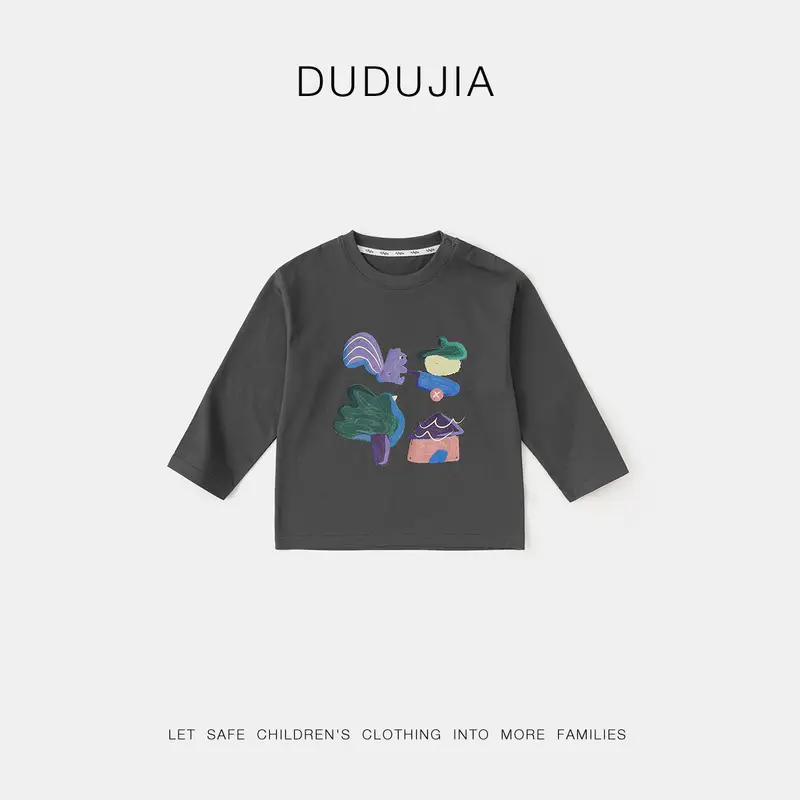 Dudu Baby Long Sleeve T-Shirt Yellow Cartoon Print - Image 14