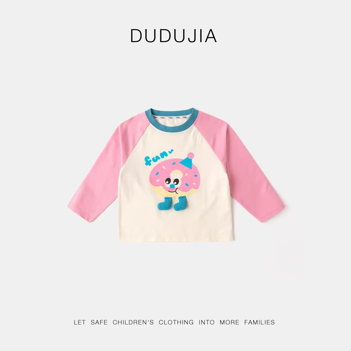 Dudu Baby Long Sleeve T-Shirt Yellow Cartoon Print - Image 5