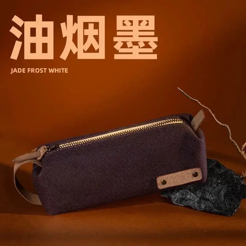New Simple Pencil Case Niche Ins Style Large Capacity High-Value Stationery Box Junior High School Students Portable Zipper Pencil Case — feature 15