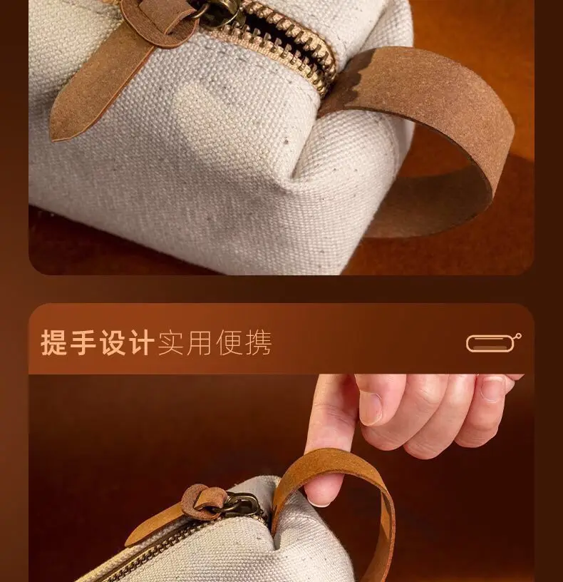 New Simple Pencil Case Niche Ins Style Large Capacity High-Value Stationery Box Junior High School Students Portable Zipper Pencil Case — feature 8