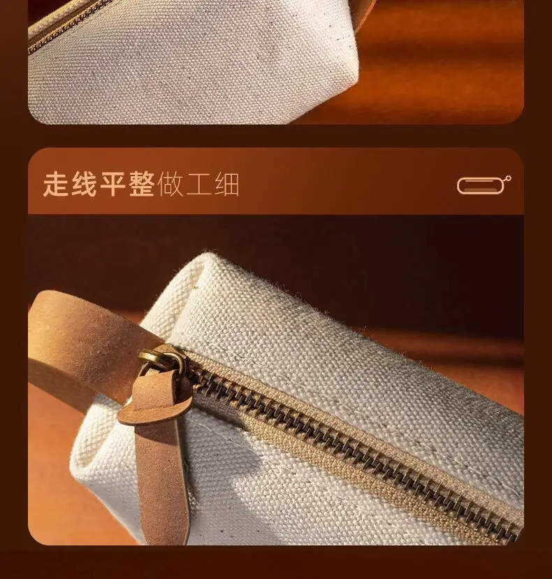 New Simple Pencil Case Niche Ins Style Large Capacity High-Value Stationery Box Junior High School Students Portable Zipper Pencil Case — feature 9