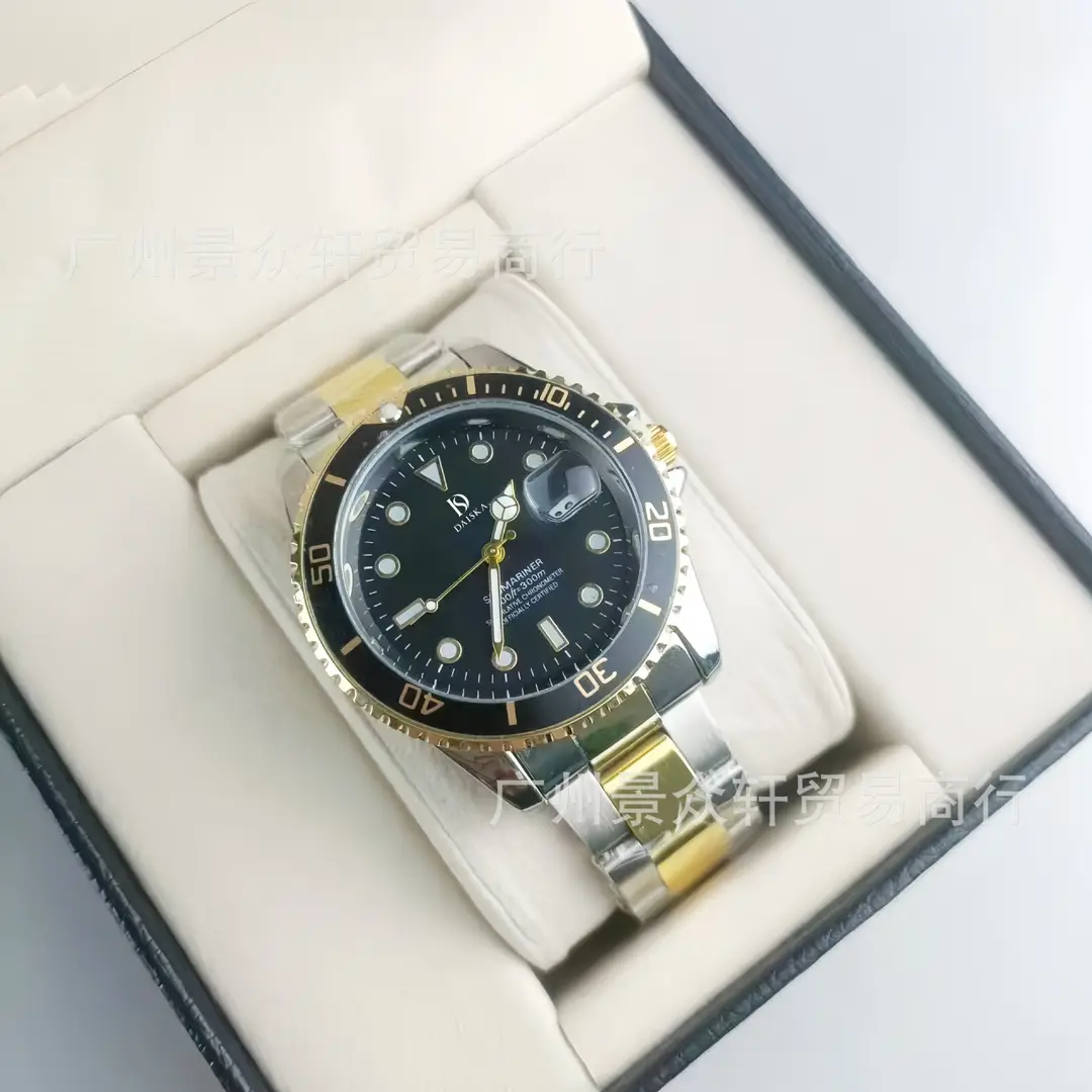 Laojia Water Ghost Men's Watch Black Water Ghost New Calendar Watch Men's Business Quartz Watch Cross-Border Hot Sale Foreign Trade