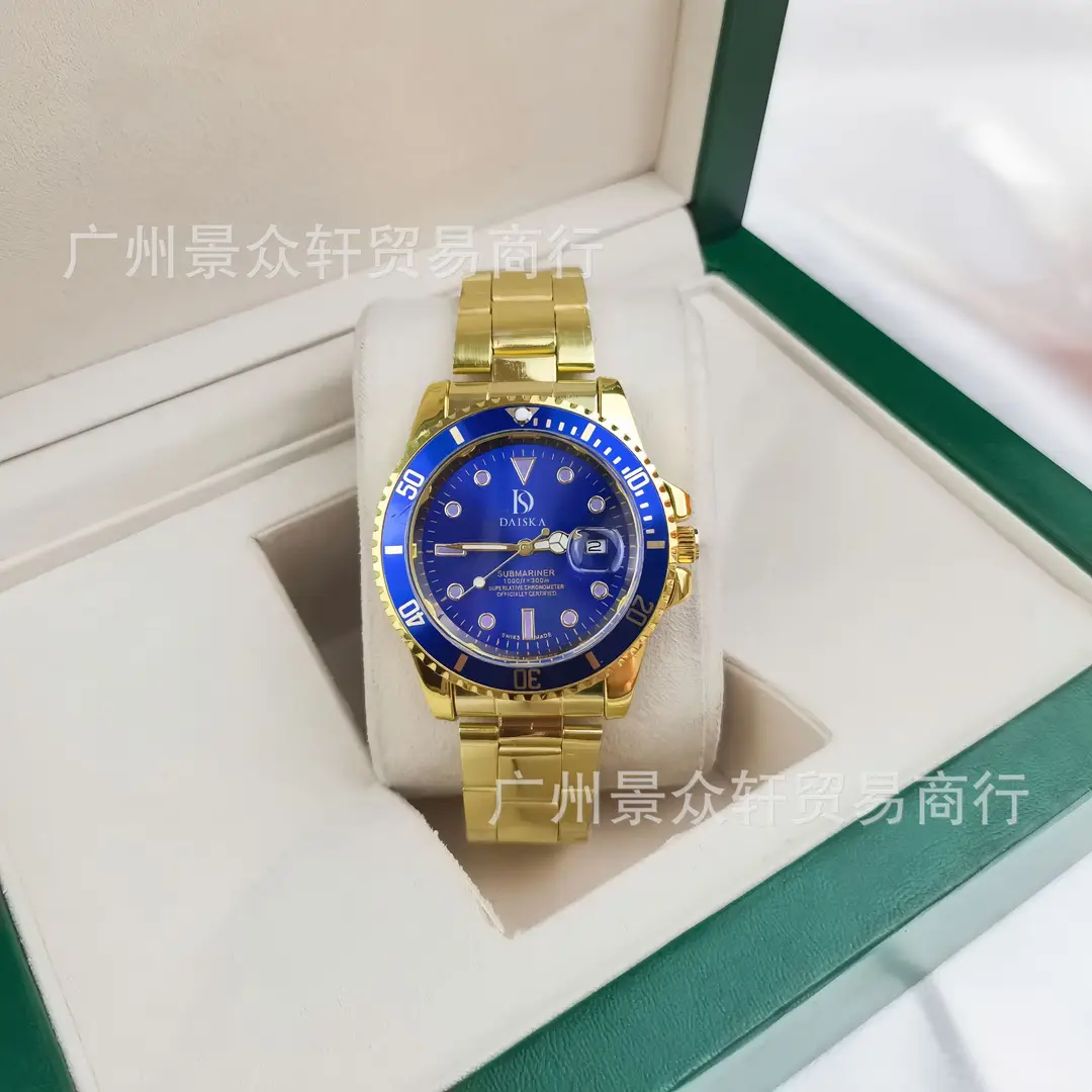Laojia Water Ghost Men's Watch Black Water Ghost New Calendar Watch Men's Business Quartz Watch Cross-Border Hot Sale Foreign Trade