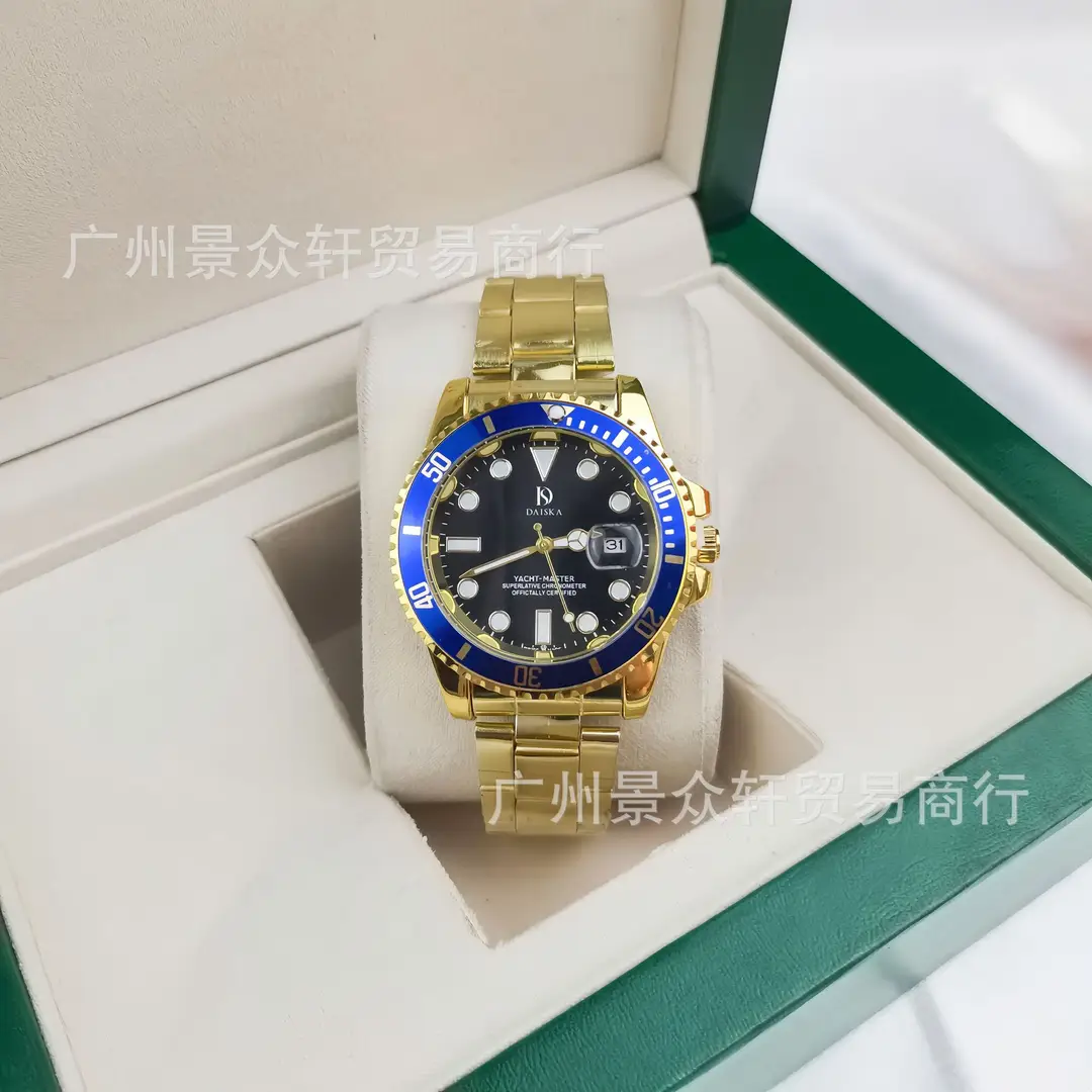 Laojia Water Ghost Men's Watch Black Water Ghost New Calendar Watch Men's Business Quartz Watch Cross-Border Hot Sale Foreign Trade